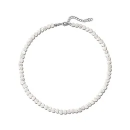 Naszyjniki wiszące Minar teksturowany biały kolor naturalny skorupa w kształcie serca naszyjniki z koralikami dla kobiet srebrne platowane miedziane pasmo dławiki biżuterii