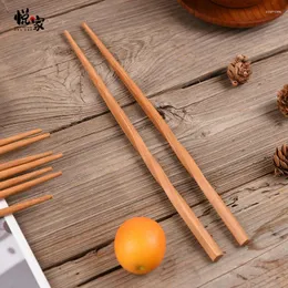 Pauzinhos de bambu bambu reviravoltas fritas - El Quality 24cm Natural com dicas pontiagudas