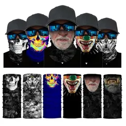 Modegesichtsmasken Hals Gitter im Freien Sport nahtloser Bandanas Deckung Motorradfahrrad Balaclava Stirnband Maske Wanderfischerei Schal Q240510