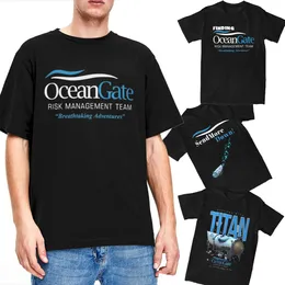 OceanGate Risk Management Accessories Shirt Men Women Breathtaking Adventures T Pure Cotton Tees Short Sleeve Cloth 240510