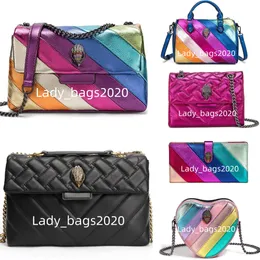 Newset Kurt Geiger Bag Women Duże skórzane małe torebkę Clamshell Mini Kensington 20cm Złota Srebrna Torebka Torebka Crossbody Cross Body Messenger Bor Bird Bird