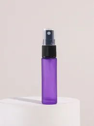 Bottiglie di stoccaggio 1pcs 10 ml viola piccolo vetro vuoto Fine bottiglia Atomizzatore bottiglia spray per profumo idratante per viaggi portatile