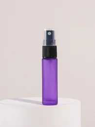 Storage Bottles 1Pcs 10ml Purple Small Empty Glass Fine Mist Atomizer Bottle Spray Refillable Perfume Hydrating For Travel Portable