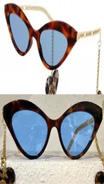 Occhiali da sole da donna G0978s Fashion Classic Templi in metallo a filo heart a forma di cuore Orecchini cateye occhiali da sole con telaio di zebra 5773479