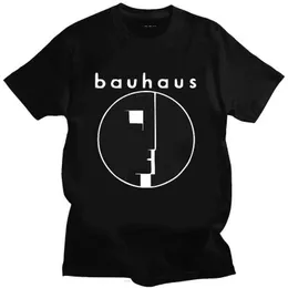 Мужские футболки мужчины футболка Bauhaus post punk goth rew erec ece eckic тсаметы мужская повседневная рубашка Классическая негабаритная футболка Ropa hombre T240510