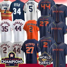 WS Gold Trikot Jose Altuve Alex Bregman Jeremy Pena Yordan Alvarez Abreu Nolan Ryan Kyle Tucker McCullers Jr. Brantley immer noch Tippin Bannon Verlander Victor Caratini