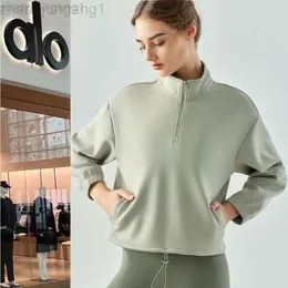 DEGINER ALS YOGA ALOE Top Shirt Clowle Short Woman Hoodie New Fitness Suit Specone Air Sport Sports Womens Casusht Pullover Pullover Nump