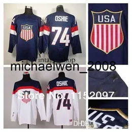 Customizable White Hockey Jersey USA National Team Style, Premium