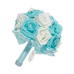 Decorative Flowers Bridal Bouquet Wedding Artificial Holding Supplies Bride Bridesmaid Party For The