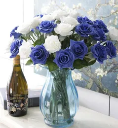 Dekoratif çiçekler 25pc/lot ipek gül çiçek partisi düğün sevgilinin hediyesi yapay muhteşem