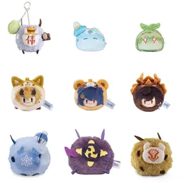 Genshin Impact Plush Chavedhain Kawaii Shlam Chuchu Xiao Dadaria Relógios Plexh pendente Toy Doll Kichain Backpack Acessórios Gream 240510