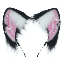 Party Supplies Realistic Ear Hairhoop för rollspel cosplay kostym pannband halloween klä upp japanskt hopfällbart hårband