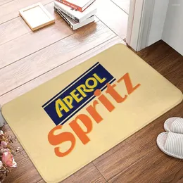 Teppiche Aperol Spritz Türmat Teppich Teppich Matte Fußpolder Polyester Nicht-Schub-Eingangskitchen Schlafzimmer Balkon Toilette