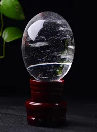 5060 mm Clear Crystal Ball Smelting Stone Crystal Sphere Crystal Healing Crafts 홈 다공 예술 선물 선물 1609845