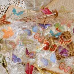 Opakowanie prezentowe 30 szt. Dream leśny złota pet roślina naklejka na naklejkę motyl bajki namiot namiot DIY dekoracyjne naklejki do scrapbookingu akcesoria