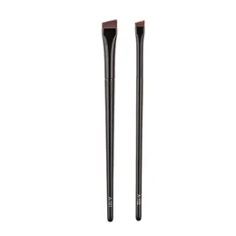 Nuovo 2 pezzi/set di brow conduttore a pennello eyeliner spazzola portatile portatili piccoli rivestimenti angolati per la fodera per sopracciglia femminile femminile