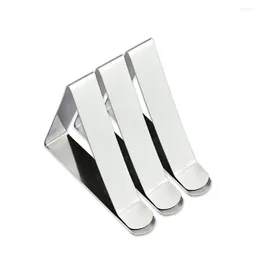 Panno da tavolo 8pcs Triangolo in acciaio inossidabile Clip morsetti regolabili 5 cm