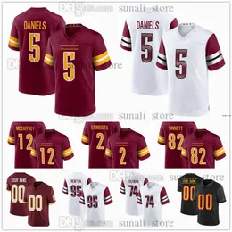 2024 Utkast till Pick No.2 Football Jersey 5 Jayden Daniels 95 Jer'zhan Newton 2 Mike Sainristil 82 Ben Sinnott 74 Brandon Coleman 12 Luke McCaffrey 58 Magee 45 Hampton Syed