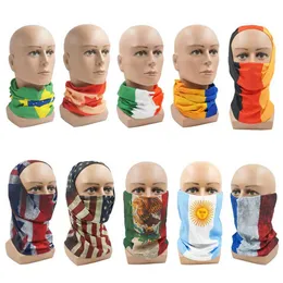 Máscaras de moda Máscaras de pescoço Fandana Gear nacional Bandeira nacional Bandana Crechf Shield Shield Magic Band Banding Caminhada Tampa q240510