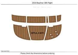 バスマット2014 Bayliner 185フライトスイミングプラットフォーム6mm EVAチークフロアノンスリップマット