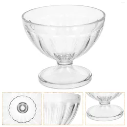 Dinnerware Sets 3 Pcs Transparent Ice Cream Cup Dessert Cups Snack Serving Bowl Acrylic Salad Material Fruits