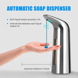 Liquid Soap Dispenser Automatic Plastic 400ml Touchless IR Sensor Hand Wash Household Dining Bathroom Cleaning Supplies Gold