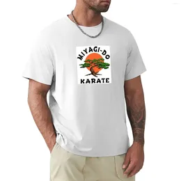 Męskie topy czołgowe miyagi-do karate T-shirt letnia bluzka dla chłopca mężczyzn t-koszule czarne ubrania