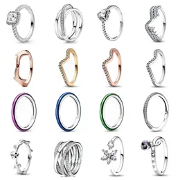 Authentic Fit Pandoras Anelli Heart Love Ring Anelli per il cuore Octopus Fit European