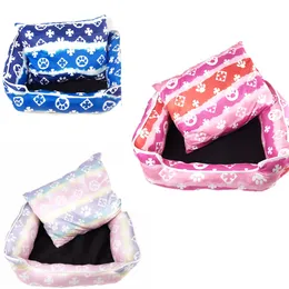 Luxury Kennels Dog Nest Fashion Pet Pink Blue Red Color Bed Cat Size S M L LAVACKABLE WALLABLE ICE NOE COOLING NOE SOMMER FÖR PETS