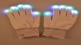 F17 flashing Led gloves for KTV Party Finger Flashing Glow Flashing Fingertip Light LED Gloves Magic Gloves9153125