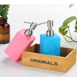 Жидкий мыльный дозатор с твердым цветом гель для душа бутылка для ванной комнаты стеклян