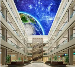 Tapeten Wallpaper 3D Stereoskopische Tapete Fantasy Sky Decke modern für Wohnzimmer Wandbilder nicht gewebt