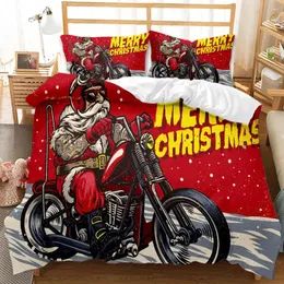 Bedding Sets Santa Claus Set Red Dog Duvet Cover Christmas Gift Nordic Bed 150 Kawaii Comforter King Size Juego De Cama