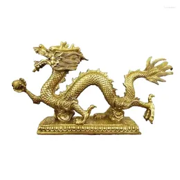 装飾的な置物中国の縁起の良いお金ドラゴン彫像樹脂の彫刻風水装飾ホームリビングルームベッドルームオフィス