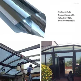 Adesivi per finestre 4 metri 40/50/60/70/80 cm Isolamento a specchio Isolamento termico Film tinta solare UV Riflettente Reflective One Way Privacy Decoration Glass