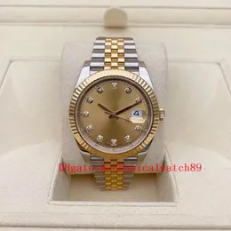 Automatisk 3235 MEKANISK VARNING MÄN 41MM GULLA SAPPHIRE KVINNA 126333 Watches Male Gold Diamond Inlaid Time Mark Wristwatches