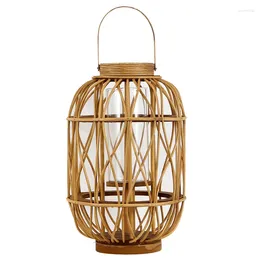 Candle Holders Chinese Vintage Wood Lantern For Candles Wooden Lanternas Decorativas Pophore Lanterne Centerpiece Classic Zt37