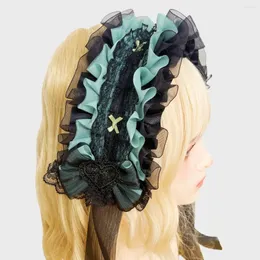 Parti Malzemeleri Sevimli Tatlı Güzel Dantel Şerit Bowknot Headdress Hair Band Lolita Hizmetçisi Cosplay Saç Bandı Aksesuar Kawaii Headwear