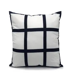 9 Caixa de travesseiro de painel Sublimação Capa de travesseiro em branco Novo Chegada Poliéster Cushion Printing DIY Presente personalizado 4040C2583287