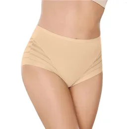 Frauen Höschen sexy weibliche Taille MINI MINI Transparent gestreiftes Maschen Slips hoher bequemer Eisseide Tangas