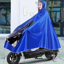 معطفات المطر المعطف على دراجة نارية كهربائية ركوب السيارة بالإضافة إلى الحجم الكثيف بونشو مقاوم المطر