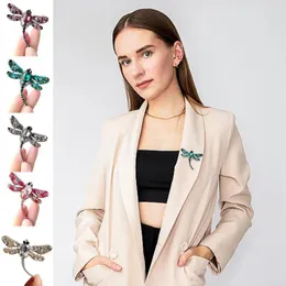 Broschen Dragonfly Retro Style Klassiker Strass Mini Insekten Stifte für Frauen Party Geburtstag Hochzeit Kleidung Accessoires S4A2