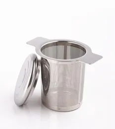 Edelstahl -Maschen -Tee -Infuser -Werkzeug mit Deckelkaffee -Sieben -Siebs Gewürze Lose Filtersieb Kräutergewürz Filter BH5802 3866346