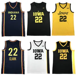 22 Caitlin Clark Indiana Fever Jerseys Indiana Caitlin Clark 여자 대학 농구 아이오와 Hawkeyes 저지 Final Four Home Away 셔츠