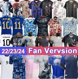 2024 2025 Giappone Maglie da calcio Cartoon Ueda Ito Isagi Atom Tsubasa Minamino Doan Kubo Mitoma Tomiyasu Endo Nakata 22 23 24 Shirt calcistica giapponese Cinese Dragon 4x