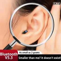 Kulaklıklı Bluetooth Kablosuz V5.3 HIFI SES KALİTESİ Görünmez Uyku İOS için mikrofon akıllı dokunmatik kulaklıklarla giyilmesi rahat