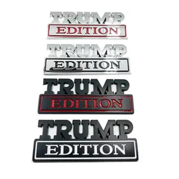 Trump Car Metal Sticker Decoration Party Favor US Presidential Election Trump Supporter Body Leaf Board Banner 4 Colors