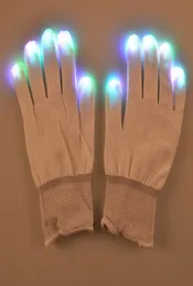 F17 flashing Led gloves for KTV Party Finger Flashing Glow Flashing Fingertip Light LED Gloves Magic Gloves2762872