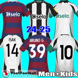 24 25 Bruno G Isak Tonali 축구 셔츠 축구 유니폼 봇맨 Joelinton Trippier 2024 2025 Maximin Wilson Targett Football Kit Men Kids Kits Tops