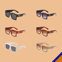 Gläser Sonnenbrille Designer V Luxus -Accessoire UV400 UV -Schutz Pilot Strand 2209 Quadrat Rahmen Neue Mode hochwertige Frauen Herren kostenlose Versandgroßhandelesales